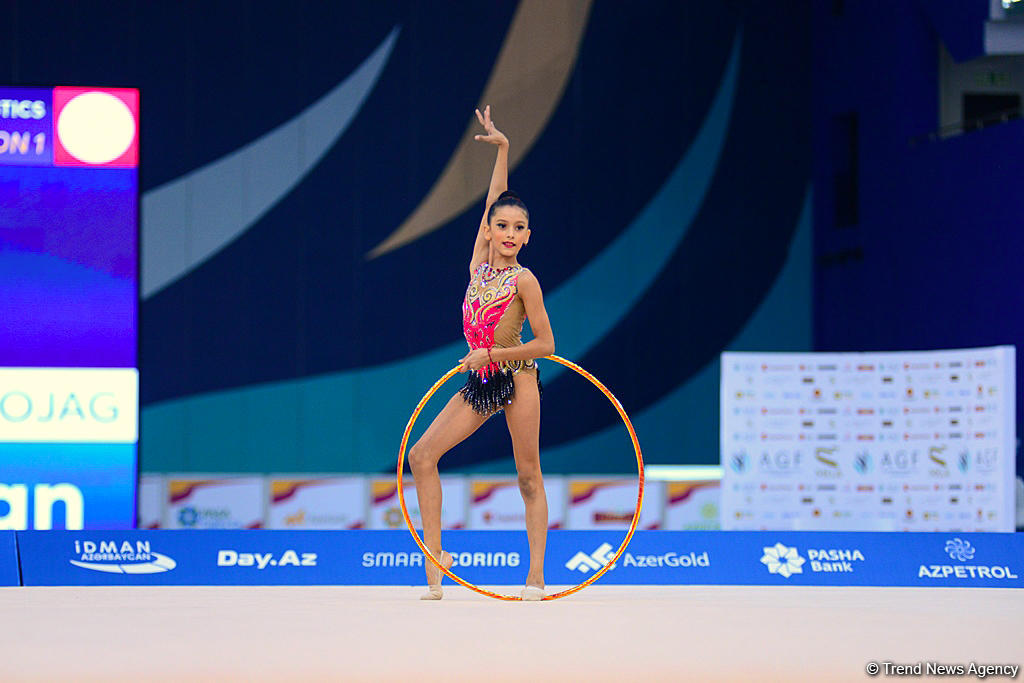 Bakıda bədii gimnastika üzrə "GymBala" beynəlxalq turnirinin ikinci gününə start verilib (FOTO)