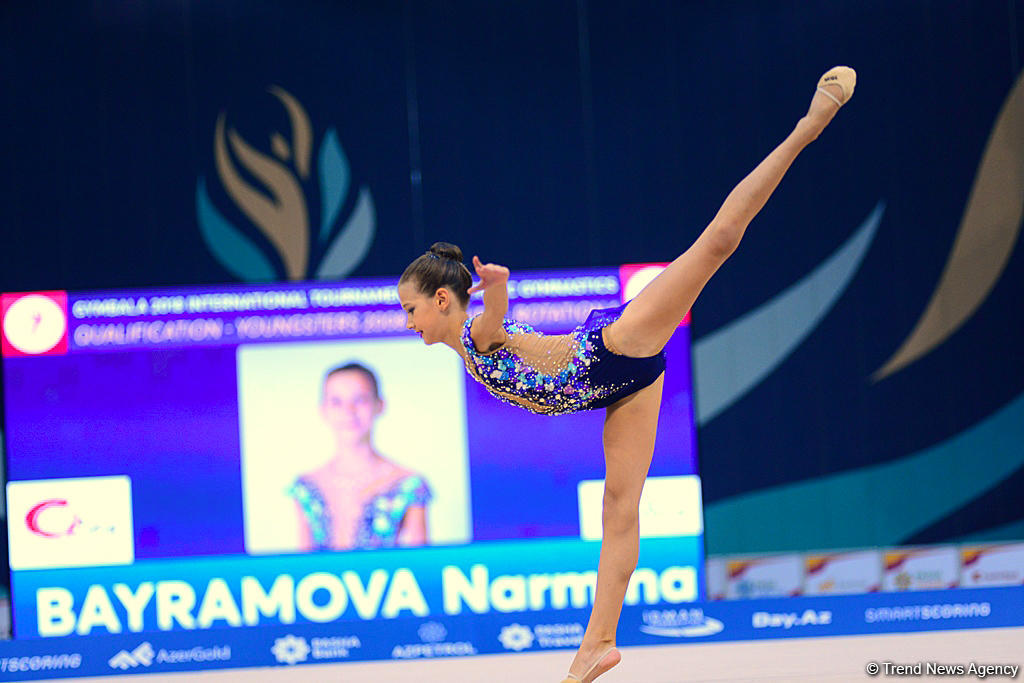 Bakıda bədii gimnastika üzrə "GymBala" beynəlxalq turnirinin ikinci gününə start verilib (FOTO)