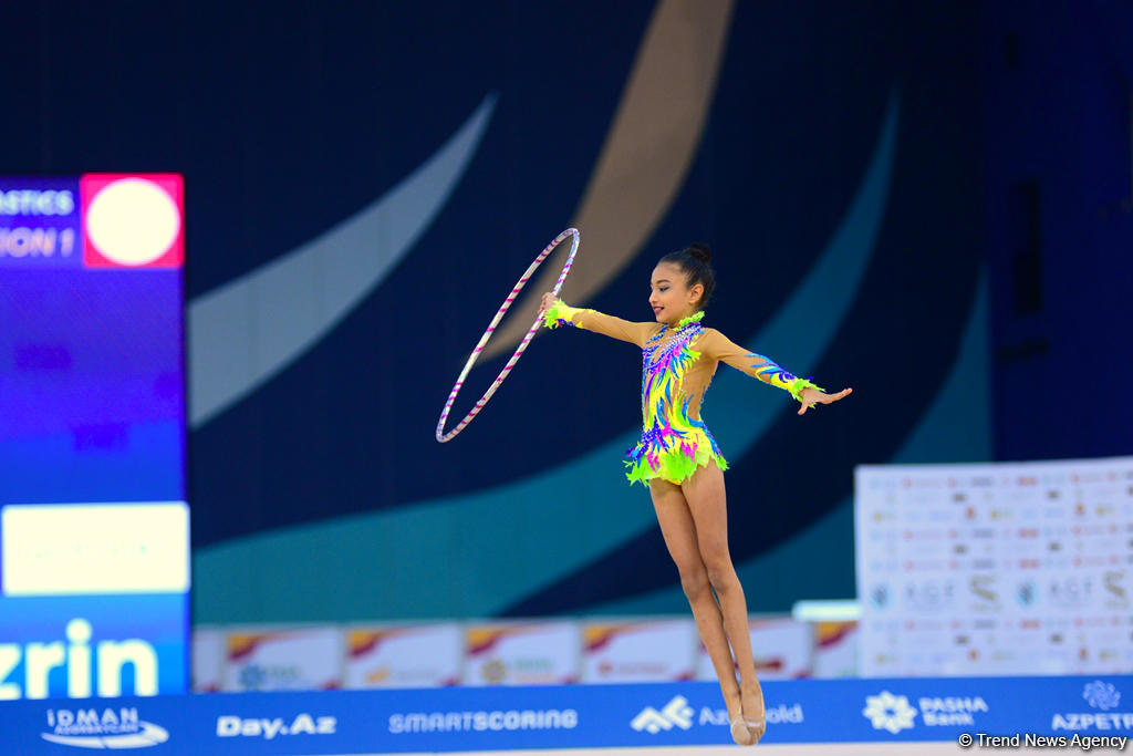 Bakıda bədii gimnastika üzrə "GymBala" beynəlxalq turnirinin ikinci gününə start verilib (FOTO)