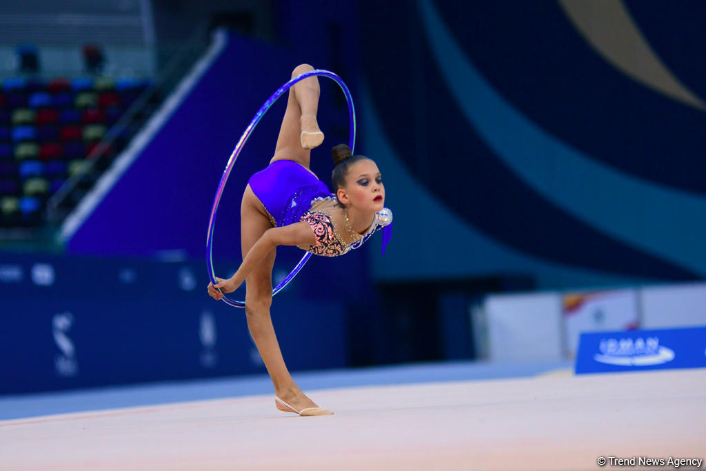 Bakıda bədii gimnastika üzrə "GymBala" beynəlxalq turnirinin ikinci gününə start verilib (FOTO)