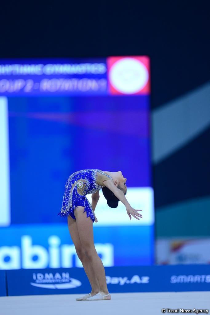 Bakıda bədii gimnastika üzrə "GymBala" beynəlxalq turnirinin ikinci gününə start verilib (FOTO)