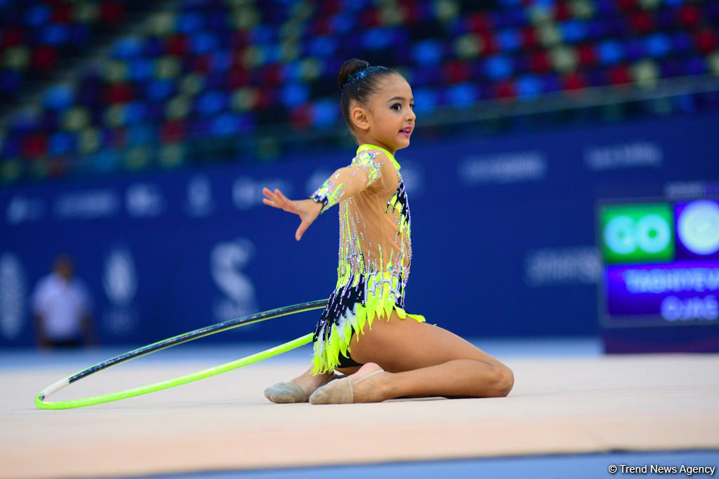 Bakıda bədii gimnastika üzrə "GymBala" beynəlxalq turnirinin ikinci gününə start verilib (FOTO)