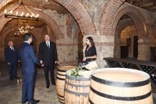 Prezident İlham Əliyev və birinci xanım Mehriban Əliyeva Şamaxıda üzümçülük və şərabçılıq kompleksinin açılışında iştirak ediblər (FOTO)