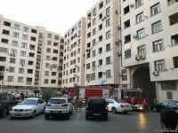 Nərimanovda yaşayış binasında yanğın olub (FOTO)