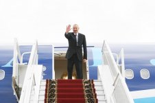 Prezident İlham Əliyevin Rusiyaya rəsmi səfəri başa çatıb (YENİLƏNİB) (FOTO)