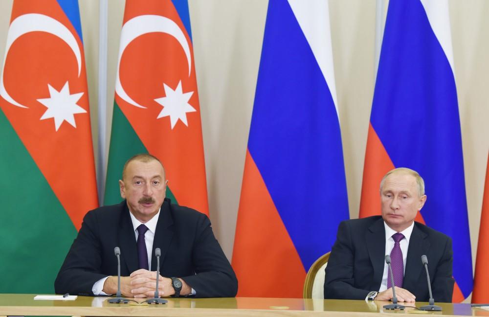 Azərbaycan Prezidenti: Ümid edirik ki, Dağlıq Qarabağ münaqişəsinin nizamlanmasında Rusiyanın səyləri davam edəcək