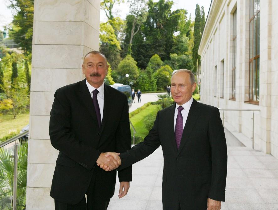 Soçidə Azərbaycan və Rusiya prezidentlərinin görüşü olub (FOTO) (YENİLƏNİB)