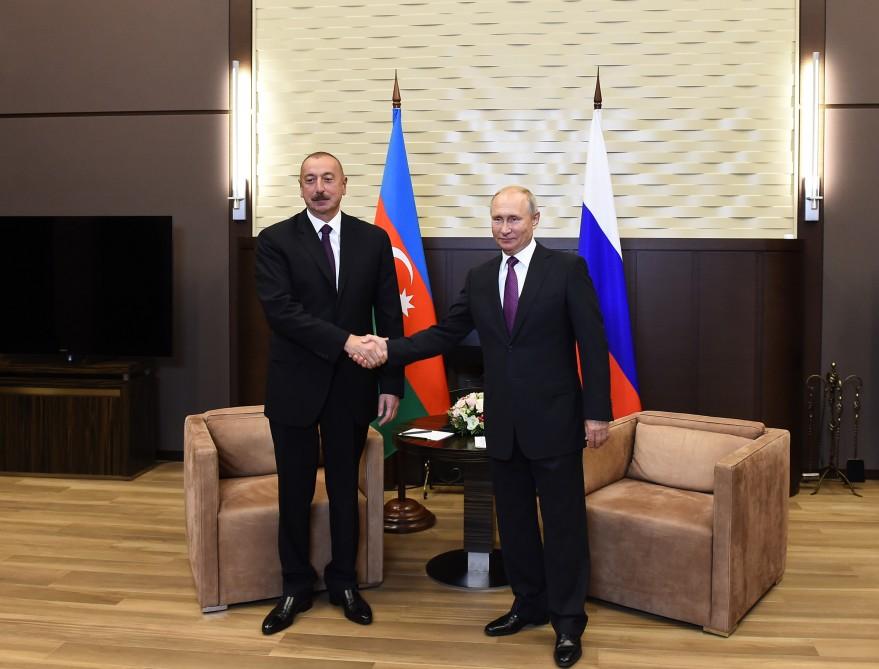 Soçidə Azərbaycan və Rusiya prezidentlərinin görüşü olub (FOTO) (YENİLƏNİB)