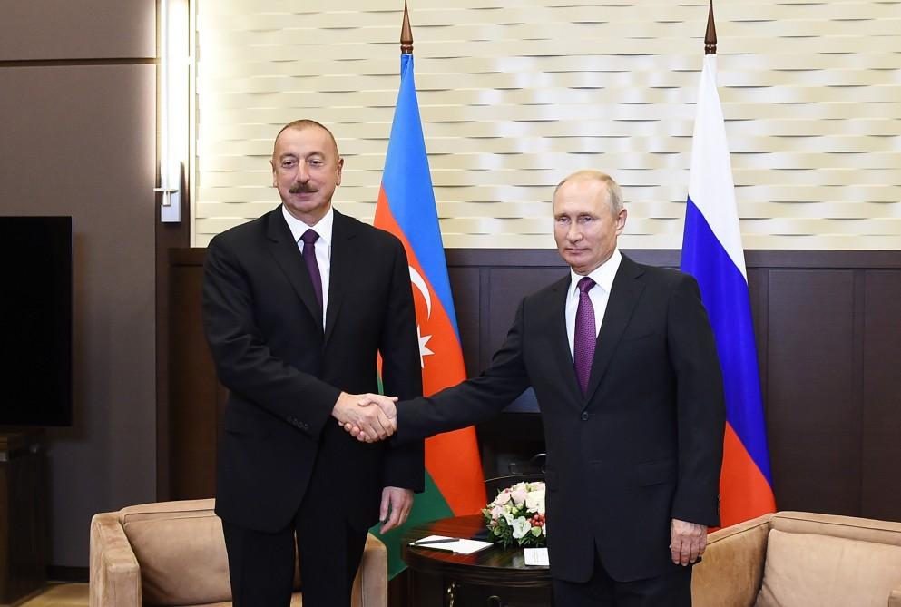 Soçidə Azərbaycan və Rusiya prezidentlərinin görüşü olub (FOTO) (YENİLƏNİB)