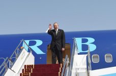 Prezident İlham Əliyevin Qırğızıstana səfəri başa çatıb (FOTO)