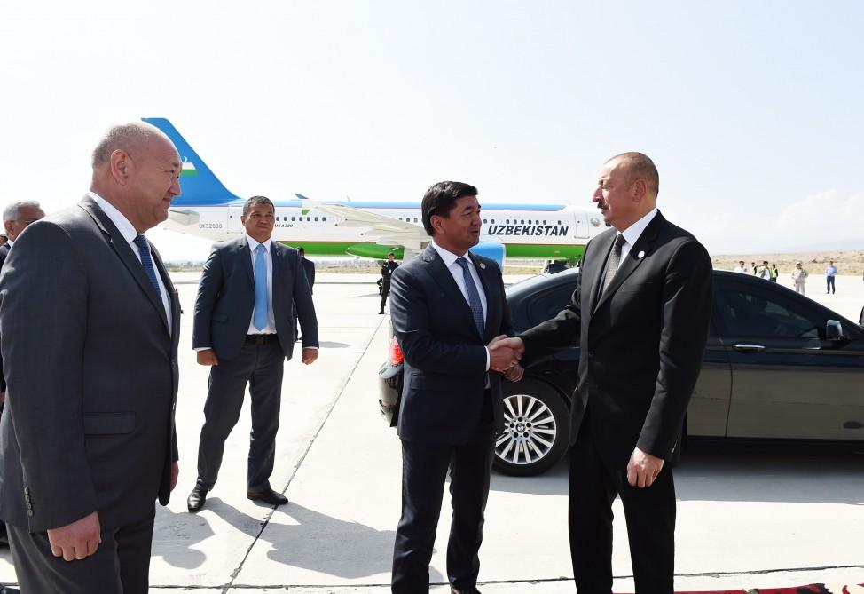 Prezident İlham Əliyevin Qırğızıstana səfəri başa çatıb (FOTO)