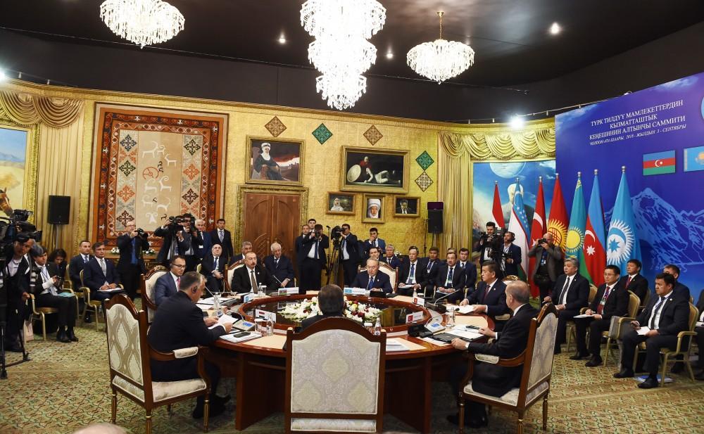 Prezident İlham Əliyev Türkdilli Dövlətlərin Əməkdaşlıq Şurasının VI Sammitində iştirak edib (FOTO) (YENİLƏNİB-3)