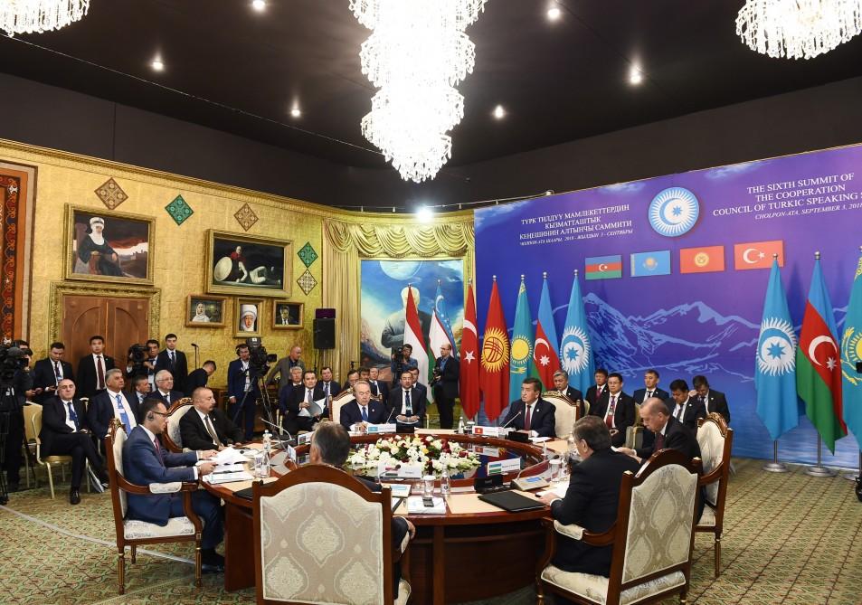 Prezident İlham Əliyev Türkdilli Dövlətlərin Əməkdaşlıq Şurasının VI Sammitində iştirak edib (FOTO) (YENİLƏNİB-3)