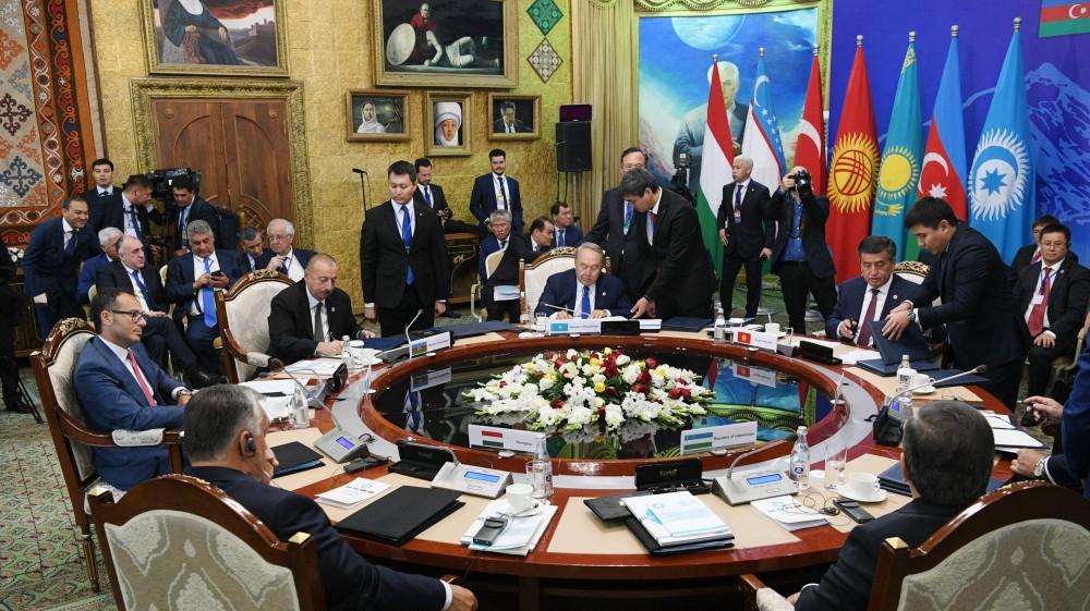 Prezident İlham Əliyev Türkdilli Dövlətlərin Əməkdaşlıq Şurasının VI Sammitində iştirak edib (FOTO) (YENİLƏNİB-3)