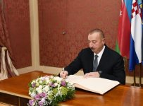 Azərbaycan Prezidenti İlham Əliyev Xorvatiyanın Baş naziri Andrey Plenkoviç ilə işçi nahar edib (FOTO)