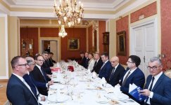 Azərbaycan Prezidenti İlham Əliyev Xorvatiyanın Baş naziri Andrey Plenkoviç ilə işçi nahar edib (FOTO)