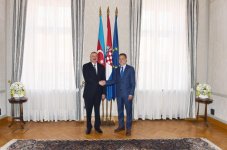 Prezident İlham Əliyev Xorvatiya parlamentinin sədri ilə görüşüb (FOTO)