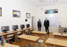 Azərbaycan Prezidenti Zabratda 192 nömrəli tam orta məktəbdə əsaslı təmirdən sonra yaradılan şəraitlə tanış olub (FOTO) (YENİLƏNİB)