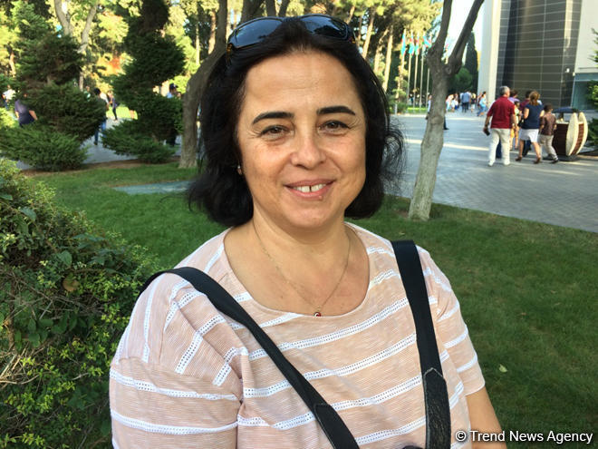 Türkiyə vətəndaşı: Hər iki xalqın ordusunu burada görmək məni çox məmnun etdi