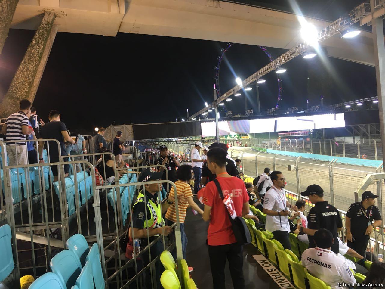 "Formula-1" Sinqapur Qran-Prisinin sonuncu günündən reportaj (FOTO/VİDEO)