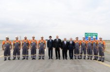 Prezident İlham Əliyev Ələt-Astara-İran İslam Respublikası ilə dövlət sərhədi avtomobil yolunun açılışında iştirak edib (FOTO)