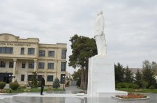 Azərbaycan Prezidenti Biləsuvar rayonuna səfərə gəlib (FOTO)