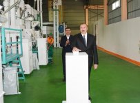 Azərbaycan Prezidenti Masallıda çəltik emalı müəssisəsinin açılışında iştirak edib (FOTO)