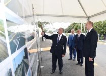 Prezident İlham Əliyev Masallıda avtomobil yolunun açılışında iştirak edib (FOTO)
