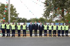 Prezident İlham Əliyev Masallıda avtomobil yolunun açılışında iştirak edib (FOTO)
