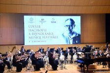 Üzeyir Hacıbəyli X Beynəlxalq Musiqi Festivalının təntənəli açılış mərasimi olub (FOTO)