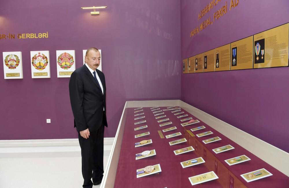 Prezident İlham Əliyev Biləsuvarda Bayraq Muzeyinin açılışında iştirak edib (FOTO)
