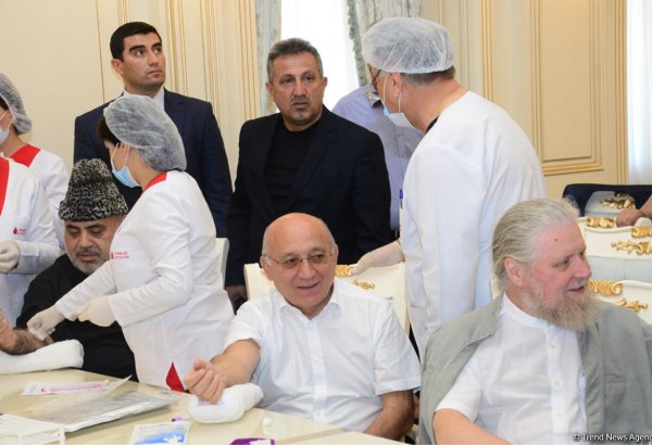 Qafqaz Müsəlmanları İdarəsində qanvermə aksiyası keçirilib (FOTO)