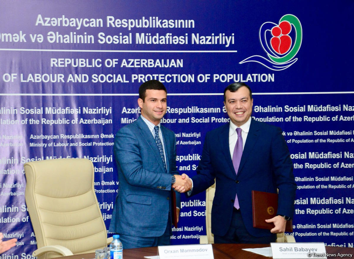 ƏƏSMN və Kiçik və Orta Biznesin İnkişafı Agentliyi memorandum imzalayıb (FOTO)