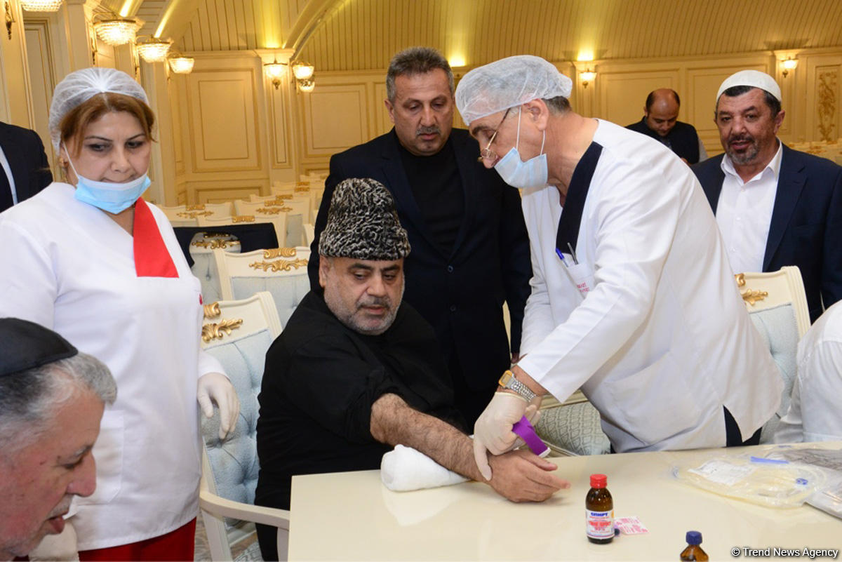 Qafqaz Müsəlmanları İdarəsində qanvermə aksiyası keçirilib (FOTO)