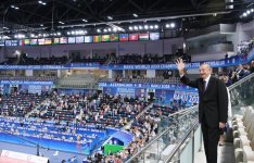Prezident İlham Əliyev və birinci xanım Mehriban Əliyeva Bakıda cüdo üzrə dünya çempionatının açılış mərasimində iştirak ediblər (YENİLƏNİB-3) (FOTO)