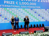 Prezident İlham Əliyev və birinci xanım Mehriban Əliyeva Bakıda cüdo üzrə dünya çempionatının açılış mərasimində iştirak ediblər (YENİLƏNİB-3) (FOTO)