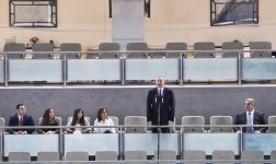 Prezident İlham Əliyev və birinci xanım Mehriban Əliyeva Bakıda cüdo üzrə dünya çempionatının açılış mərasimində iştirak ediblər (YENİLƏNİB-3) (FOTO)