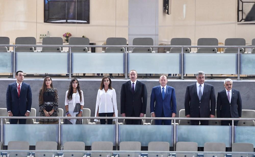 Prezident İlham Əliyev və birinci xanım Mehriban Əliyeva Bakıda cüdo üzrə dünya çempionatının açılış mərasimində iştirak ediblər (YENİLƏNİB-3) (FOTO)