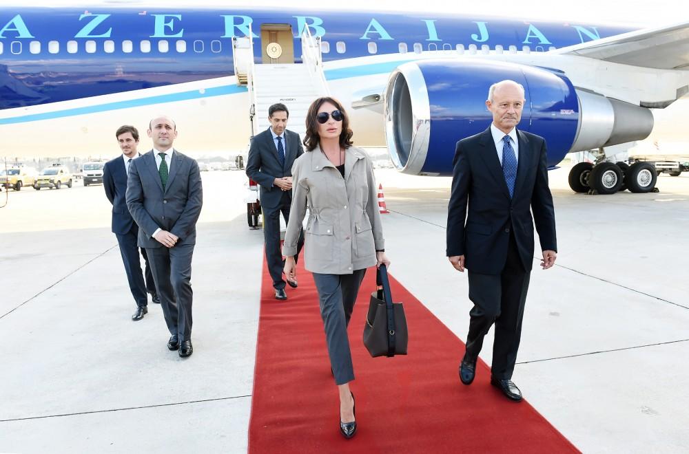 Azərbaycanın Birinci vitse-prezidenti Mehriban Əliyeva İtaliyaya rəsmi səfərə gəlib (FOTO)