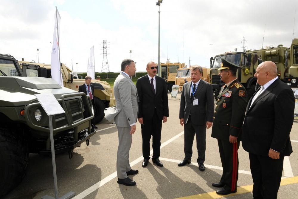 Prezident İlham Əliyev üçüncü “ADEX-2018” Azərbaycan Beynəlxalq müdafiə sərgisi ilə tanış olub (FOTO) (YENİLƏNİB)