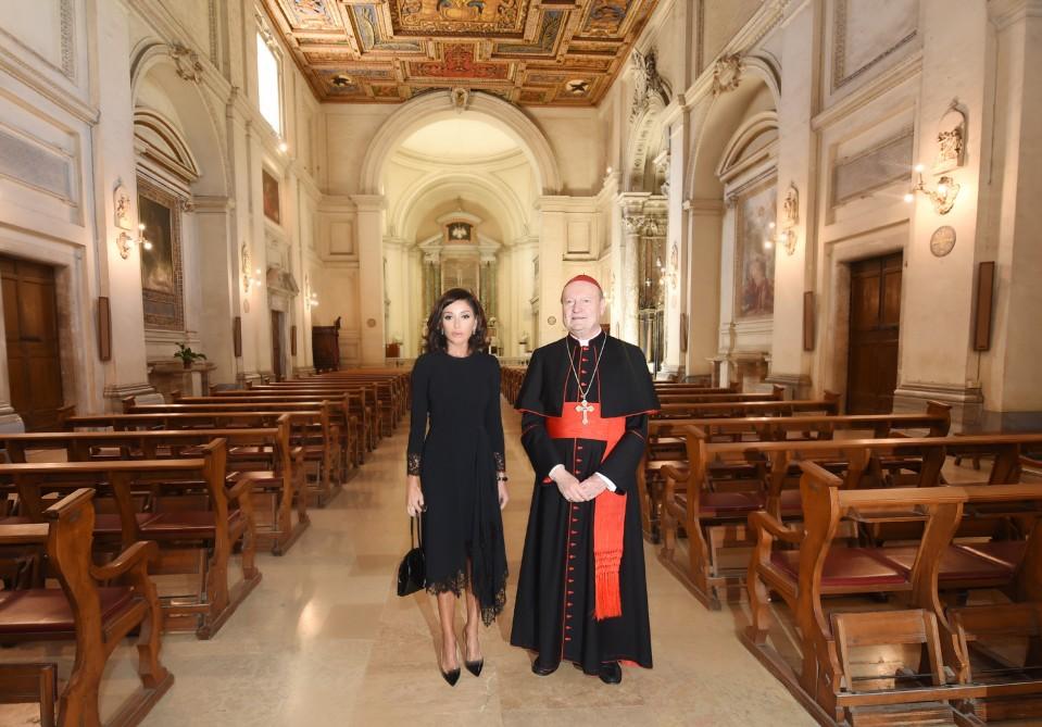 Azərbaycanın Birinci vitse-prezidenti Mehriban Əliyeva Romada Müqəddəs Sebastian katakombalarının açılışında iştirak edib (FOTO) (YENİLƏNİB)
