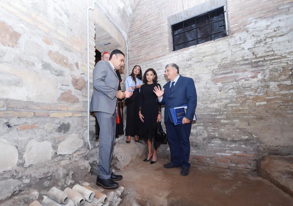 Azərbaycanın Birinci vitse-prezidenti Mehriban Əliyeva Romada Müqəddəs Sebastian katakombalarının açılışında iştirak edib (FOTO) (YENİLƏNİB)