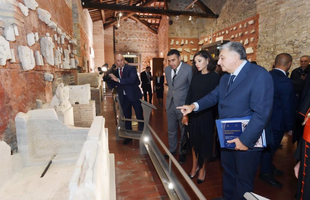 Azərbaycanın Birinci vitse-prezidenti Mehriban Əliyeva Romada Müqəddəs Sebastian katakombalarının açılışında iştirak edib (FOTO) (YENİLƏNİB)