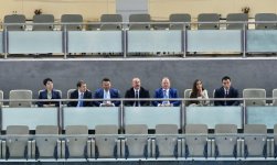 Prezident İlham Əliyev cüdo üzrə dünya çempionatında final görüşünə baxıb (YENİLƏNİB) (FOTO)