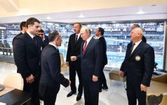 Azərbaycanın Prezidenti və Birinci vitse-prezidenti, Rusiya və Monqolustan prezidentləri cüdo üzrə dünya çempionatının qarışıq komanda yarışlarına baxıblar (YENİLƏNİB-2) (FOTO)
