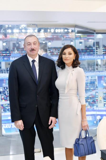 Azərbaycanın Prezidenti və Birinci vitse-prezidenti, Rusiya və Monqolustan prezidentləri cüdo üzrə dünya çempionatının qarışıq komanda yarışlarına baxıblar (YENİLƏNİB-2) (FOTO)