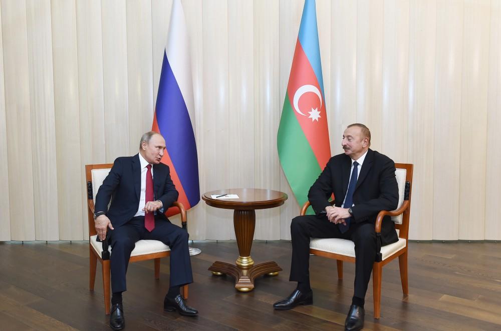 Putin: Rusiya-Azərbaycan münasibətləri həm iqtisadiyyat, həm də digər sahələrdə müsbət inkişaf edir