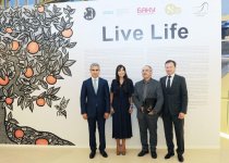 Leyla Əliyeva Heydər Əliyev Mərkəzində Nəsimi – şeir, sənət və mənəviyyat Festivalı çərçivəsində sərgilərin açılışında iştirak edib (FOTO)