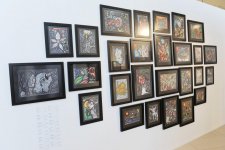 Leyla Əliyeva Heydər Əliyev Mərkəzində Nəsimi – şeir, sənət və mənəviyyat Festivalı çərçivəsində sərgilərin açılışında iştirak edib (FOTO)