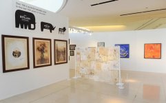 Leyla Əliyeva Heydər Əliyev Mərkəzində Nəsimi – şeir, sənət və mənəviyyat Festivalı çərçivəsində sərgilərin açılışında iştirak edib (FOTO)